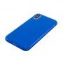 Ochronne etui silikonowe do iPhone X / XS - królewski niebieski