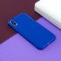 Ochronne etui silikonowe do iPhone X / XS - królewski niebieski