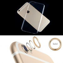 ENKAY cienkie opakowanie ze stalową ochroną soczewki dla Apple iPhone 6 / 6S – złote