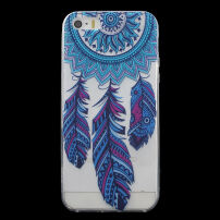 Etui ochronne z miękkiego plastiku dla Apple iPhone SE (2016) / 5 / 5S - niebieski łapacz snów