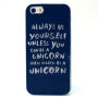 Etui z miękkiego plastiku dla Apple iPhone SE (2016) / 5S / 5 - allways be a unicorn