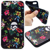 Etui ochronne z miękkiego plastiku dla Apple iPhone SE (2016) / 5 / 5S - Stormtrooper w dżungli