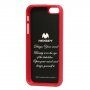MERCURY GOOSPERY ochronne błyszczące etui do iPhone 5 / 5S / SE (2016) - czerwony