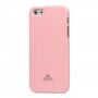 MERCURY GOOSPERY ochronne błyszczące etui do iPhone 5 / 5S / SE (2016) - jasnoróżowe