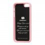 MERCURY GOOSPERY ochronne błyszczące etui do iPhone 5 / 5S / SE (2016) - jasnoróżowe