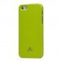 MERCURY GOOSPERY ochronne błyszczące etui do iPhone 5 / 5S / SE (2016) - zielone