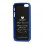 MERCURY GOOSPERY ochronne błyszczące etui do iPhone 5 / 5S / SE (2016) - niebieskie