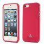 MERCURY GOOSPERY ochronne błyszczące etui do iPhone 5 / 5S / SE (2016) - ciemnoróżowy