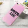 Etui z miękkiego plastiku dla Apple iPhone SE (2016) / 5S / 5 - Boys lie