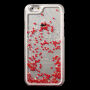 Etui ochronne z ruchomymi cekinami dla Apple iPhone 6 / 6S - czerwone serduszka