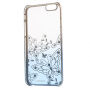 KAVARO etui ochronne z błyszczącymi kamieniami dla Apple iPhone 6S Plus / 6 Plus - niebieskie z motylami