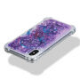 Etui ochronne z pływającymi cekinami dla Apple iPhone XS / iPhone X - fioletowe z łapaczem snów