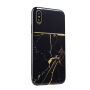 SULADA eleganckie etui z marmurową obudową dla Apple iPhone XS / iPhone X - czarne