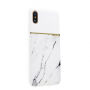 SULADA eleganckie etui z marmurową obudową dla Apple iPhone XS / iPhone X - białe