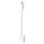 Redukcja z lightning i jack 3.5 złączem do ładowania i jednoczesnego słuchania muzyki dla iPhone - biała