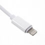 Redukcja z lightning i jack 3.5 złączem do ładowania i jednoczesnego słuchania muzyki dla iPhone - biała