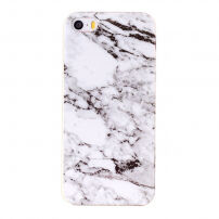 Ochronne etui plastikowe do iPhone 5 / 5S / SE (2016) - biały marmur