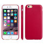 Ultra cienkie etui z miękkiego plastiku dla Apple iPhone 6 Plus / 6S Plus - czerwone