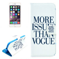 Pokrowiec ochronny flip ze wbudowanym stojakiem dla Apple iPhone 6 Plus / 6S Plus - More issues than Vogue