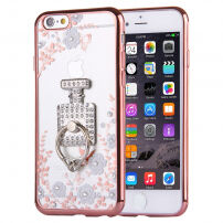 Luksusowe etui ze srebrnym uchwytem i kamieniami dla Apple iPhone 6 Plus / 6S Plus