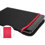 Dwustronna koperta neoprenowa dla iPad do 11" / MacBook do 12" - czerwono-czarne