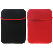 Dwustronna koperta neoprenowa dla MacBook do 16" - czerwono-czarne
