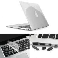 ENKAY etui plastikowe z ochroną klawiatury i wtyczkami dla MacBook Air 13" (A1237, A1304, A1369)