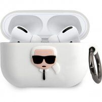 Karl Lagerfeld Karl Head opakowanie silikonowe do AirPods Pro - biały