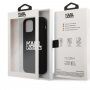 Karl Lagerfeld Stack White Logo etui silikonowe do iPhone 12 Pro Max - czarny