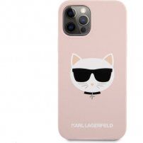 Karl Lagerfeld Choupette Head etui silikonowe do iPhone 12 Pro Max - różowy