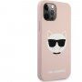 Karl Lagerfeld Choupette Head etui silikonowe do iPhone 12 Pro Max - różowy