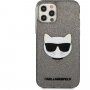 Karl Lagerfeld Choupette Head Glitter etui do iPhone 12 Pro Max - czarny