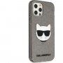 Karl Lagerfeld Choupette Head Glitter etui do iPhone 12 Pro Max - czarny