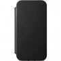 Nomad Rugged Folio skórzany pokrowiec flip z MagSafe do iPhone 12 / 12 Pro - czarne
