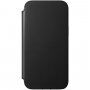 Nomad Rugged Folio skórzany pokrowiec flip z MagSafe do iPhone 12 Pro Max - czarne