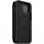 Nomad Rugged Folio skórzany pokrowiec flip z MagSafe do iPhone 12 Pro Max - czarne