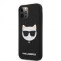 Karl Lagerfeld Choupette Head etui silikonowe do iPhone 12 Pro Max - czarny