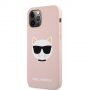 Karl Lagerfeld Choupette Head etui silikonowe do iPhone 12 Pro Max - różowy