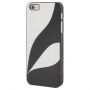 Ochronne etui plastikowe do Apple iPhone 5 / 5S / SE (2016) - czarno-białe
