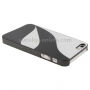 Ochronne etui plastikowe do Apple iPhone 5 / 5S / SE (2016) - czarno-białe