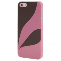 Ochronne etui plastikowe do Apple iPhone 5 / 5S / SE (2016) - różowo-brązowe