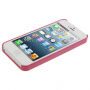 Ochronne etui plastikowe do Apple iPhone 5 / 5S / SE (2016) - różowo-złote