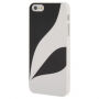 Ochronne etui plastikowe do Apple iPhone 5 / 5S / SE (2016) - biało-czarne