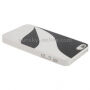 Ochronne etui plastikowe do Apple iPhone 5 / 5S / SE (2016) - biało-czarne
