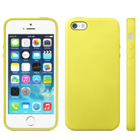 Etui w oryginalnym Apple designu dla iPhone 5 / 5S / SE (2016) - żółty