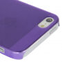 Ultra cienkie etui plastikowe dla iPhone 5 / 5S / SE (2016) - fioletowe