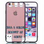Ochronne etui plastikowe z czarną ramką do Apple iPhone 6S Plus / 6 Plus - all I care about is cats