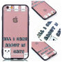 Ochronne etui plastikowe z czarną ramką do Apple iPhone 6S Plus / 6 Plus - all I care about is cats