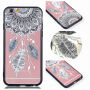 Ochronne etui plastikowe z czarną ramką do Apple iPhone 6S Plus / 6 Plus - łapacz snów z piórami