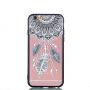 Ochronne etui plastikowe z czarną ramką do Apple iPhone 6S Plus / 6 Plus - łapacz snów z piórami